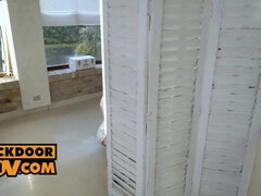 큰 가슴, 금발의, 닥터, 도기스타일, 사무실, 셀카, 현실, 젖가슴