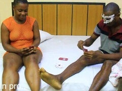 Amatør, Rumpe til munn, Stor svart kvinne, Stor rumpe, Svart, Mørk, Hjemmelaget, Puppejobb