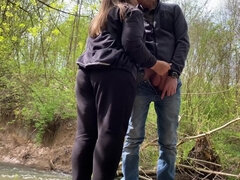 Amatorka, Para, Wytrysk, Obciąganie, Gospodyni domowa, Dojrzałe, Na wolnym powietrzu, Żona