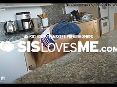 Asian beauty caught shoplifting and taken for a deep cavity search in the backroom by the security