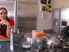 フェラチオ, 茶髪の, 旦那, イタリア人, キス, キッチン, オフィス, 妻