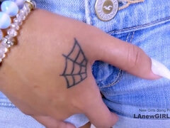 18 jahre, Grosser schwanz, Blasen, Braunhaarige, Süss, Schwanz, Orgasmus, Pov