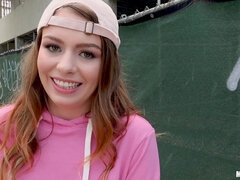 Amateur, Americano, Culo, Rubia, Polla, Al aire libre, Público, Adolescente