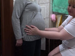 아마추어, 큰 가슴, 페티쉬, 밀프, 엄마, 간호사, 임신한, 러시아인