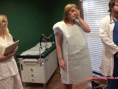 Sensual examination of innocent beauty Brianna Cole by Doctor Tampa during intimate gyno session @GirlsGoneGyno 1/4