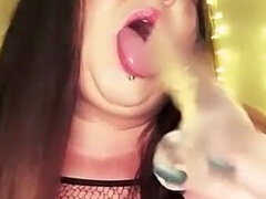 Bbw stor vacker kvinna, Blondin, Avsugning, Mogen, Naken, Solo