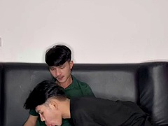 Asiatisk, Stor kuk, Sperma shot, Homosexuell, Thai