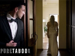 Tyłek, Panna młoda, Brunetka, Wytrysk, Głebokie gardło, Kutas, Podwójna penetracja, Naturalne cycki