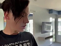 素人, 美女, ハードコア, レズビアン, ペニスバンド, タトゥー, 三人, オッパイの