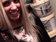 Blond, Kukk suging, Ansiktssperm, Trekant