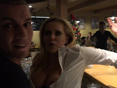 Amatorka, Blondynka, Sperma, Wytrysk, Twarzowy, Hardcore, Domowej roboty, Mamuśka