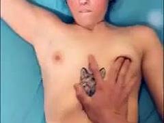 素人, アナル, 美女, フェラチオ, ハードコア, フェラする