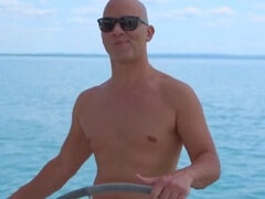 Amerikanisch, In den arsch, Grosser arsch, Blasen, Braunhaarige, Titten