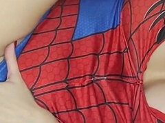 Spider Woman with Highly Arched Feet Loves Footjob