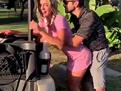 Sex with a golf cart