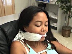 アジア人, ボンデージ, 茶髪の, フェティッシュ