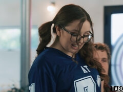 Stepdaughter fucks stepdads two friends