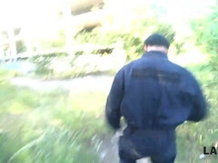 デカ尻, 茶髪の, ポリス, 現実, ラフ, ティーン, パイ刷り, ユニフォーム