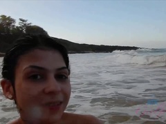 Facial, Masturbação, Namorada, Masturbação, Orgasmo, Público, Xoxota, Tetas