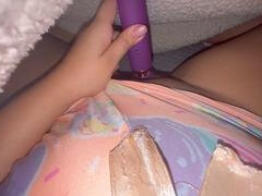 18, Kvinna, Fingering, Hårig, Onani, Orgasm, Fitta