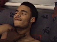 Black guy sucks cock before getting fucked in the ass