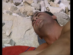 18, Strand, Store bryster, Pik sutte, Par, Fisse, Teenager, Vintage