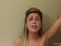 Любители, Парочка, Кончили внутрь, Член, Огромные размеры, Жесткий секс, Кричащие, Сиськи