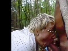 Mature Outdoor oral job Compilation