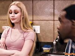 Grosse bite, Noire, Sucer une bite, Noir ébène, Interracial, Adolescente