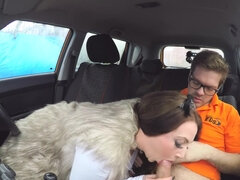Tattooed BBW Harmony Reigns gets screwed in the car