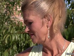 美人, ブロンド, 巨乳な, レズビアン, オナニー, 淫乱熟女, オマンコ, 義母