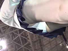 フェティッシュ, 日本人, 公共, スカートのぞき