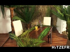 Brunette, Sæd i munnen, Tjekkisk, Bakfra, Tysk, Hardcore, Hd, Realitet