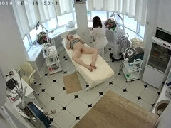 Secret fetish spycam footage in waxing salon