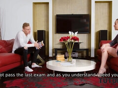 Blondine, Paar, Süss, Brille, Hd, Milf, Russisch, Lehrer