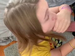 Amatööri, Iso kulli, Suihinotto, Spermashotti, Orgasmi, Teini