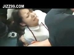 버스, 크림파이, 그룹, 여학생