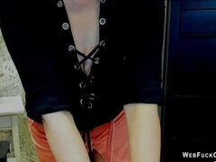 素人, ブロンド, ドイツ人, 眼鏡, 自家製, 淫乱熟女, 一人, ウェブカメラ