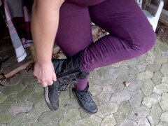 Sitominen alistaminen sadomasokismi masokismi, Alistaminen, Nöyryytys, Ulkona, Rankaiseminen, Pillu, Läpsäisy, Piiskaava