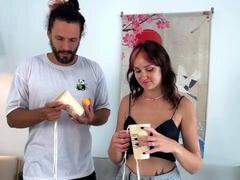 Paar, Flashen, Spiele, Im freien, Öffentlich, Titten